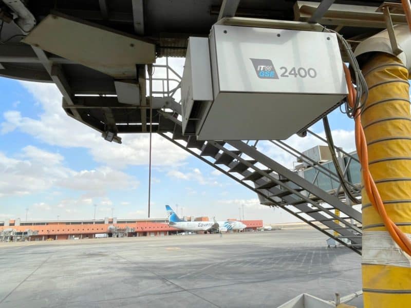 Cairo Sphinx Int. Airport, Egypt – ITW GSE 2400 Compact GPU bridge mounted