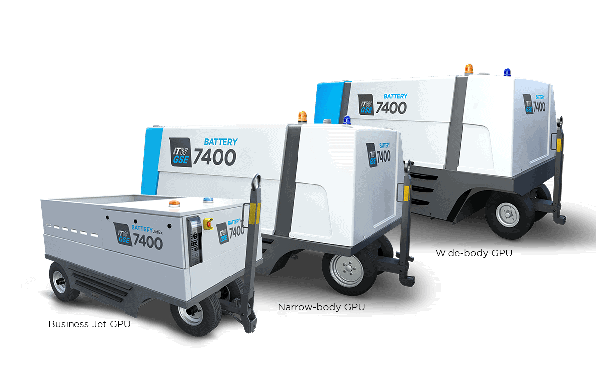 itw gse 7400 battery driven ground power units