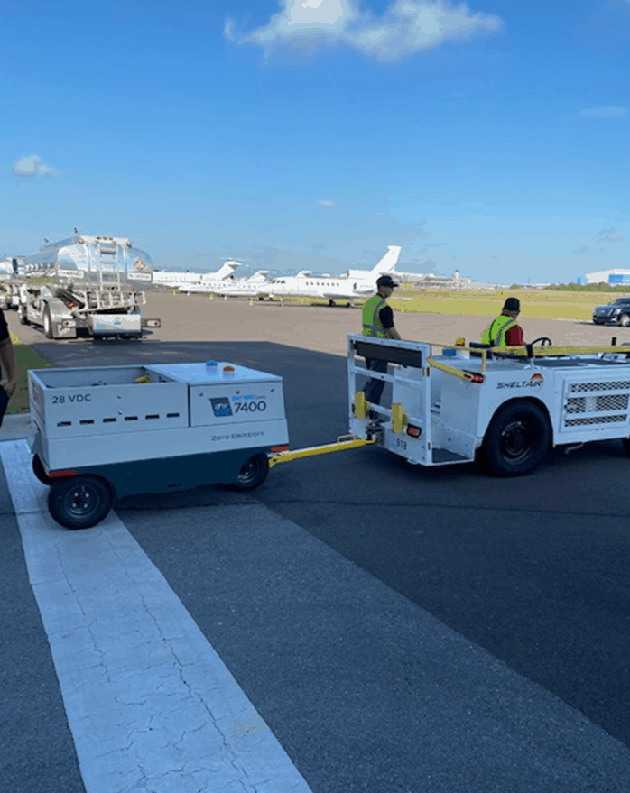 itw gse, itwgse, itwgse 7400, itwgse 7400 jetex, battery driven gpu, aircraft gpu, airline gpu, hangar gpu