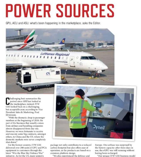 ground handling international article about battery units in april 2021
