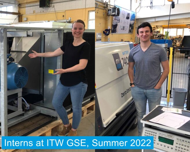 katie and jules as interns at ITW GSE 2022 summer