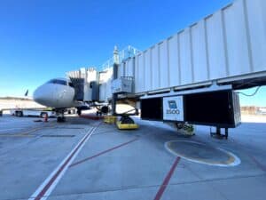 charlotte douglas int airport USA and the itw gse ecogate with 3500 pca and 2400 power coil