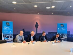 signing contract in Amsterdam