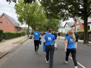 itw gse participants at the dhl relay on the walk route