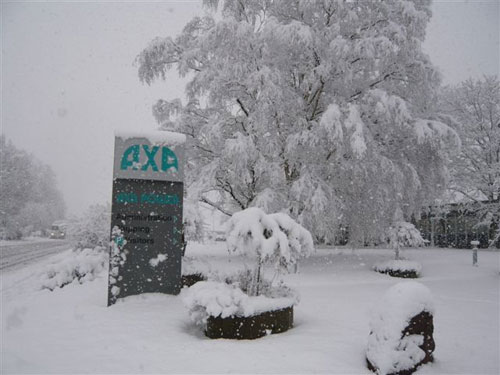 axa covered in snow